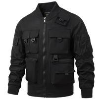 Jacket Men's American Retro Multi-Pocket Tooling Jacket Functional Jacket Tri-proof Charge Top 5XL