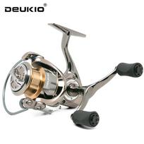 DEUKIO Nauja visiškai metalinė verpimo ritės dviguba rankena, 5.6:1 pavaros santykis, 17 LB maksimalus tempimas, CNC ritė, gėlo vandens sūraus vandens žvejybos ritė DQ1500M