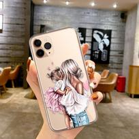Suitable for IPhone16 Girl Mother Boy Baby Parent-child Mobile Phone Case New Cartoon Mobile Phone Case 13promax