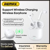 Belaidės TWS ausinės REMAX CozyBuds W5 Bluetooth 5.3 su belaidžiu įkrovimo dėklu: Spalva - Balta