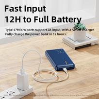 Išorinė baterija (Powerbank) REMAX RPP-296 20000mAh 2.4A 2×USB, juoda: Spalva - Juoda