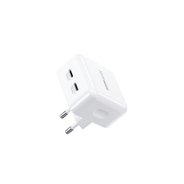 Sieninis įkroviklis REMAX RP-U87 35W PD+QC GaN 2×USB-C, greitas