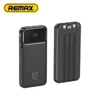 Išorinė baterija (Powerbank) REMAX RPP-683 10000mAh 2.1A su įmontuotu kabeliu ir ekranu, juoda