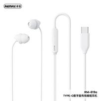Laidinės miego ausinės REMAX RM-619a su USB Type-C, balta