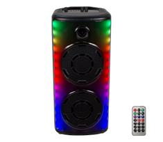 LED RGB įkraunamas garsiakalbis su mikrofonu 600W/2400 mAh