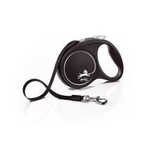 Automatinis pavadėlis su juosta Flexi Black design-Sidabro-S - iki 50 kg