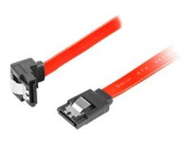 LANBERG CA-SASA-13CU-0070-R Cable SATA DATA III 0.7M Angled Clipped, Red