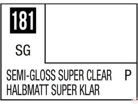 Mr.Hobby - Mr.Color serijos nitro dažai C-181 Semi-Gloss Super Clear, 10ml