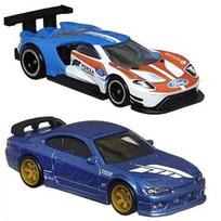 Hot Wheels Forza Premium Modeliukas 2016 Ford GT Race; Nissan Silvia S15 (unpacked)