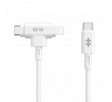 Hyper | HyperJuice Silicone USB-C to USB-C and Lightning Hybrid 60W Cable
