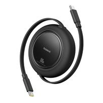 Kabelis USB C - USB C kištukai 100W 1.5m suvyniojamas juodas Free2Pull BASEUS