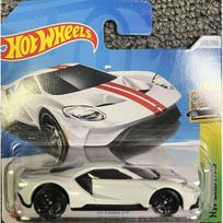 Hot Wheels Mainline Modeliukas 17 Ford GT White
