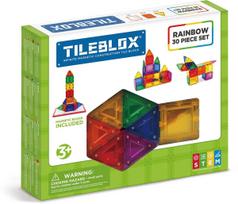 Magformers Tileblox - Rainbow - 30 vnt su magnetine lenta (3202)
