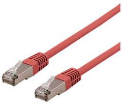 Deltaco SFTP-63RH, 3 m, Cat6, S/FTP (S-STP), RJ-45, RJ-45, raudonas