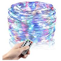 LED girlianda – Daugiaspalvė, 8 režimai, 5 m, 50 LED, USB, Lankstus varinis laidas, Pultas