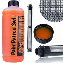 Komplektas Rosfix PaintPatron 3in1 + Filtras – Valymo skystis 1L, 60 mesh, Graco FTX/XTR modeliams