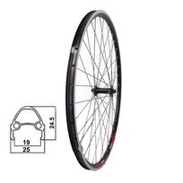 Priekinis ratas 28" v-brake, 36H, QR, dvigubas, kniedytas
