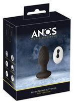 Analinis kaištis Anos Rotating Butt Plug, juodas