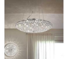 Ideal Lux - LED krištolinis sietynas, kabinamas ant virvės KING 12xG9/3W/230V diametras 65 cm chromas