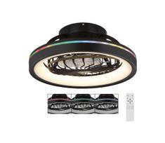 Globo 03665 – LED RGB Pritemdomas lubinis ventiliatorius DEANNE LED/40W/230V + VP