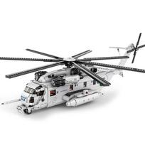 2192 vnt. CH-53E transporto sraigtasparnio konstravimo kaladėlės Armijos lėktuvas Karinis naikintuvas Modelio surinkimo kaladėlės Vaikams „Pasidaryk pats“ žaislai Šventinė dovana