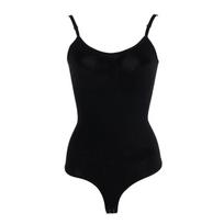 Besiūliai formuojantys rūbai Bodysuit Tummy Control Korsetas Moteriški viso kūno formavimo stringai Patogūs liekninantys pilvą apatiniai S juoda