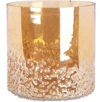 Stiklinė žvakidė LUSTER, auksinės spalvos, 10 cm, 1 vnt