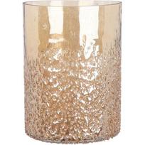 Stiklinė žvakidė LUSTER, šviesiai auksinės spalvos, 15 cm, 1 vnt