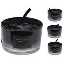 Kvepianti žvakė stikliniame indelyje BLACK, 13 x 8 cm, 1 vnt