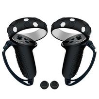 Apsauginis Oculus Quest 2 VR jutiklinio valdiklio dangtelis, silikoninis dangtelis, odos rankenos rankena, skirta Oculus Quest 2 VR priedams juoda