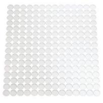 2 vnt. Plastikinis kriauklės grotelių rinkinys, pagal dydį pjaustoma plastikinė nusausinimo kilimėlis indams, Kriauklės apsauga, Neslystanti indų apsauga virtuvei, vonios kambariui skaidri