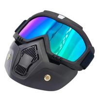 Motociklo ryklių šalmo akiniai Motokroso šalmo akiniai Retro vėjui atsparūs atviro veido šalmai Akiniai Kaukė