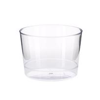 Plastikiniai desertiniai indeliai, cilindro formos, 250ml, skaidrūs, 30 vnt.