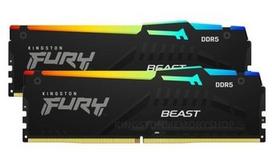 KINGSTON 16GB 6000MT/s DDR5 CL36 DIMM Kit of 2 FURY Beast RGB EXPO