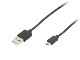 USB A - micro B jungtis 0.85 m juodas HQ pakabukas