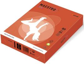 Spalvotas popierius Maestro A4 80g ZR09, raudona