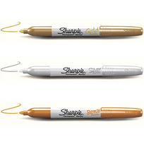 Permanentinių markerių rinkinys „Sharpie" METALLIC 3 sp.