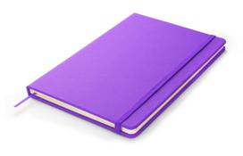 Užrašų knyga A5, 80 lapų BC17545-10 violetinė