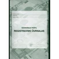 Gaunamų raštų registravimo žurnalas A4, 40 lapų