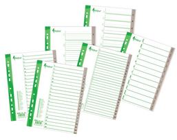 Skirtukai Forpus A4+, 1-10, plastikiniai, numeruoti