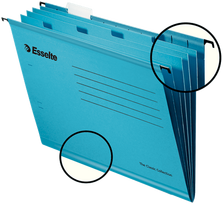 Kartotekinis vokas Esselte Classic A4, su 4 skirtukais,  mėlynas, 93133, 1 vnt