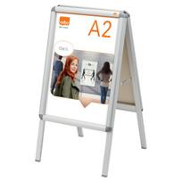 Informacinis reklaminis stovas atlenkiamais kraštais NOBO A2