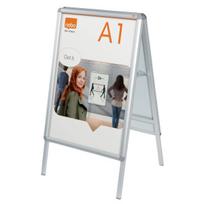 Informacinis reklaminis stovas atlenkiamais kraštais NOBO A1