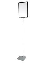 Stovas informacijai A5 su teleskopiniu kotu nuo 800 iki 1450 mm, metalinis pagrindas