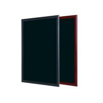 Juoda kreidinė lenta BI-OFFICE 60x45, juodas medinis rėmas