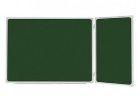 Dviejų dalių magnetinė kreidinė lenta 2x3, 200x100/300cm, žalia