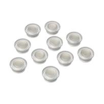 Stiklinės lentos magnetai NOBO CLEAR, 10 vnt./pak., 32 mm, skaidrūs