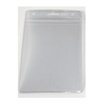 Vertikalus dėklas B7, 91x128mm, su ZIP užtrauktuku, skaidrus