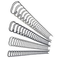 Metalinės įrišimo spiralės 11mm, 100vnt, baltos spalvos ( iki 80lapų )