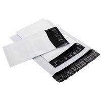 Kurjerinis vokas, plastikinis, 225x325+50mm, baltas, 100vnt, 50 mic